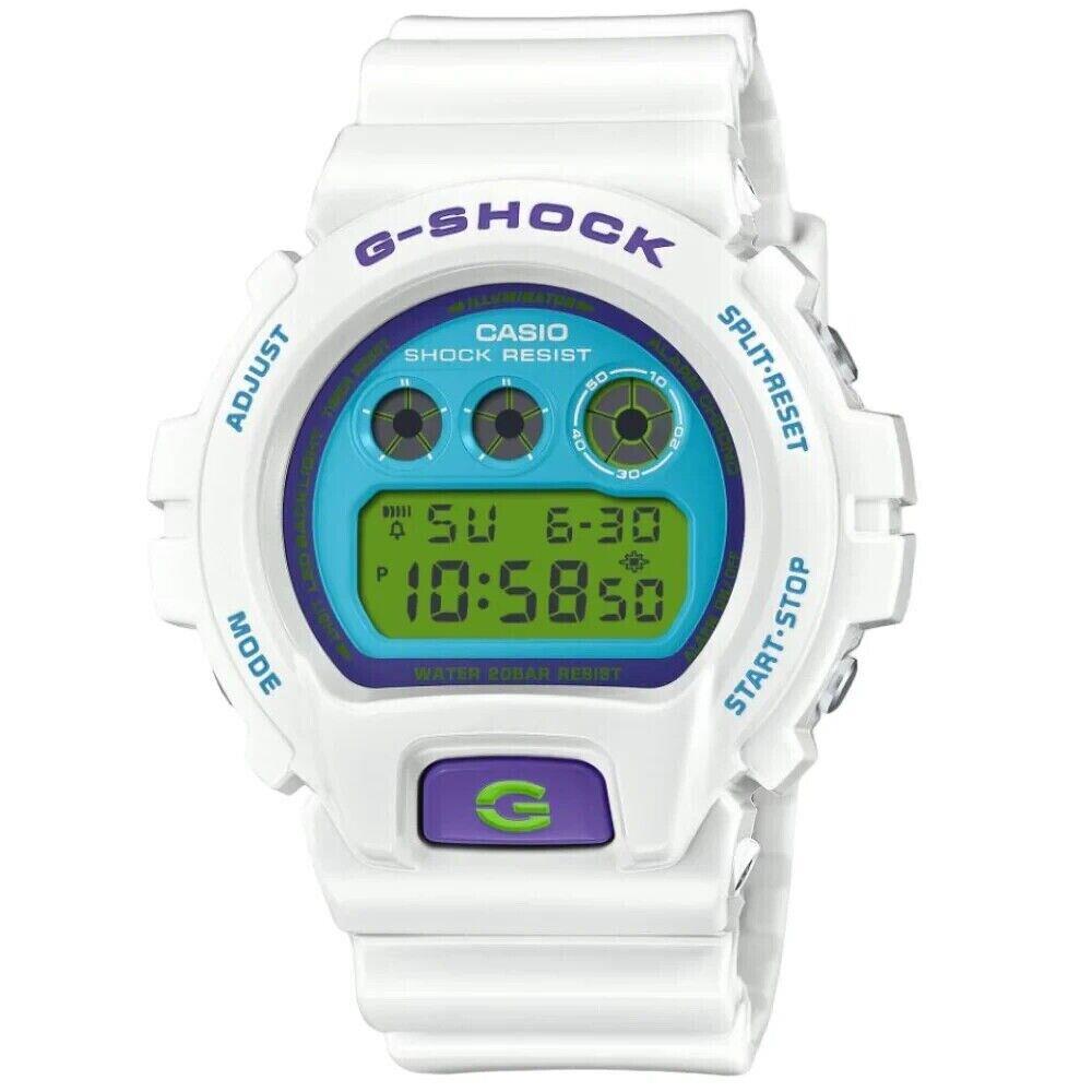 Casio G-shock Digital White Resin Strap Unisex Watch DW-6900RCS-7