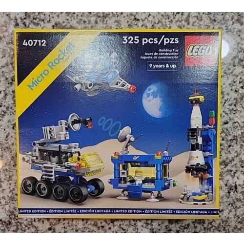 Lego Classic Space Micro Rocket Launchpad 40712 Blue White Spacebaby Minifigures