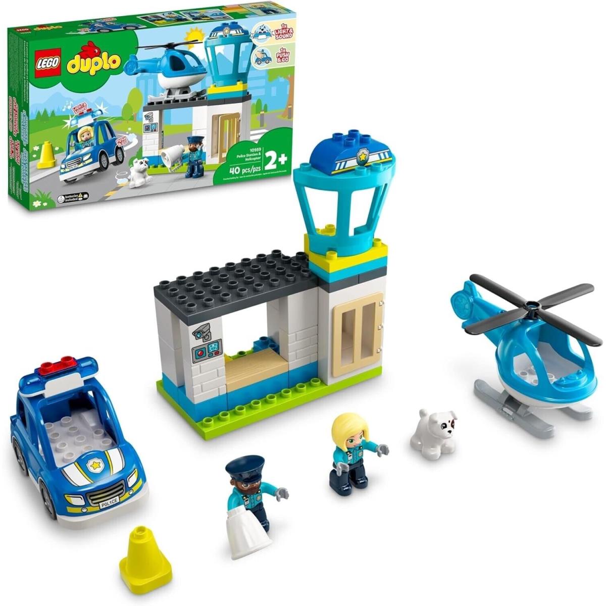 Lego Duplo Town Police Station Helicopter 10959 Building Toy Set