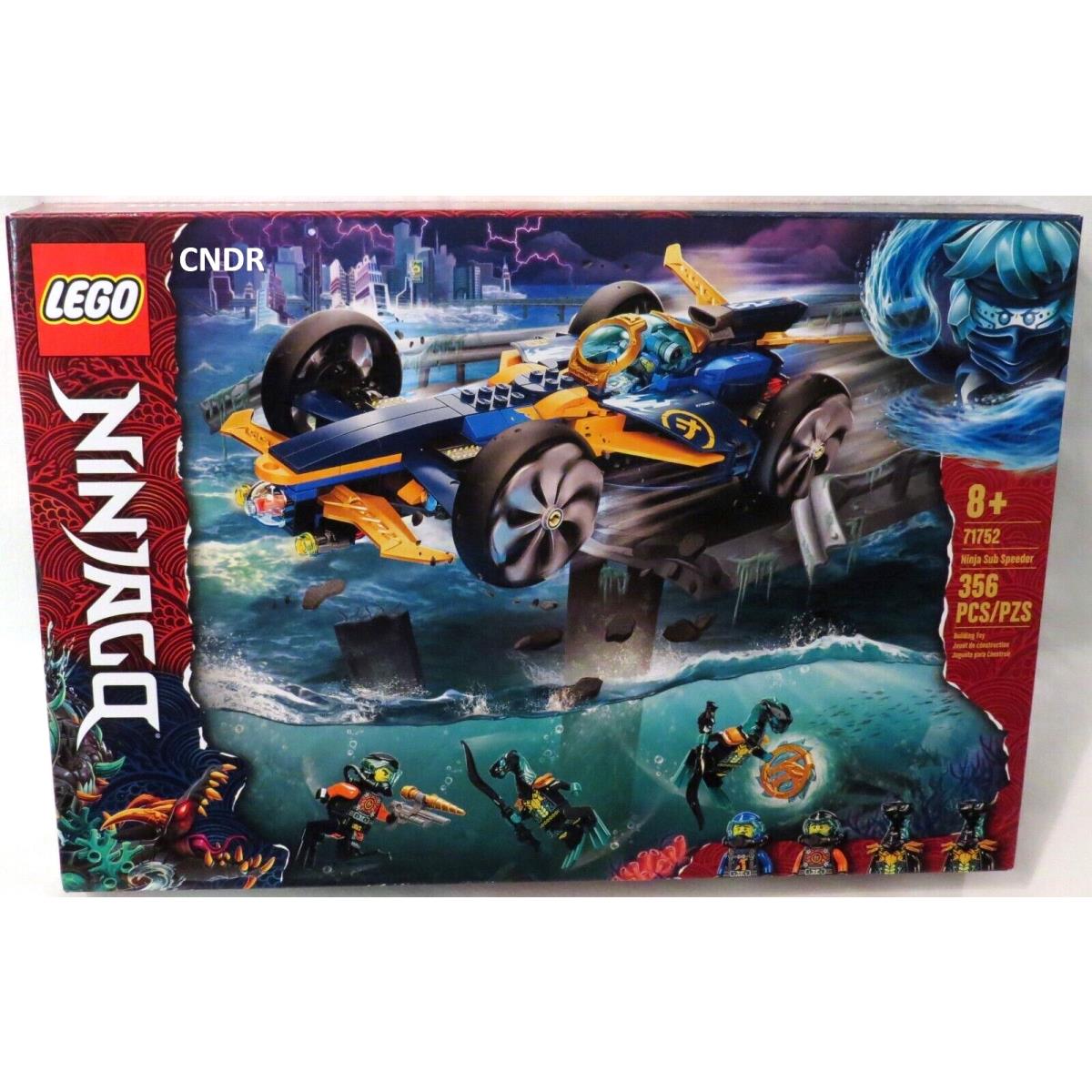 Lego Ninjago S14 Seabound Set 71752 Ninja Sub Speeder w/4 Minifigures Car