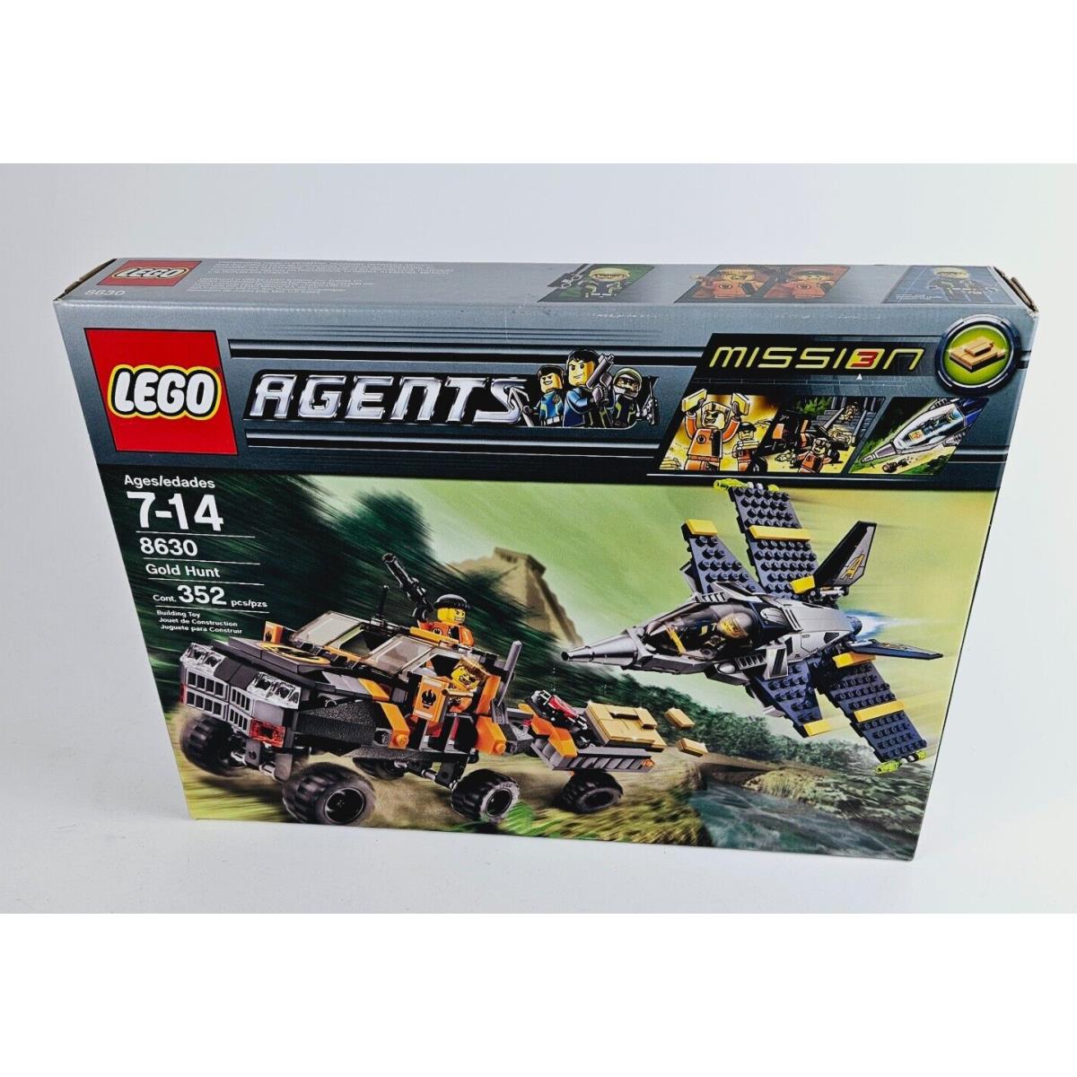 Lego Agents 8630 Mission 3: Gold Hunt Monster Truck Jet Airplane Fuse
