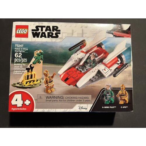 2019 Lego Star Wars 75247 Rebel A Wing Starfighter 62 Pieces C3P0