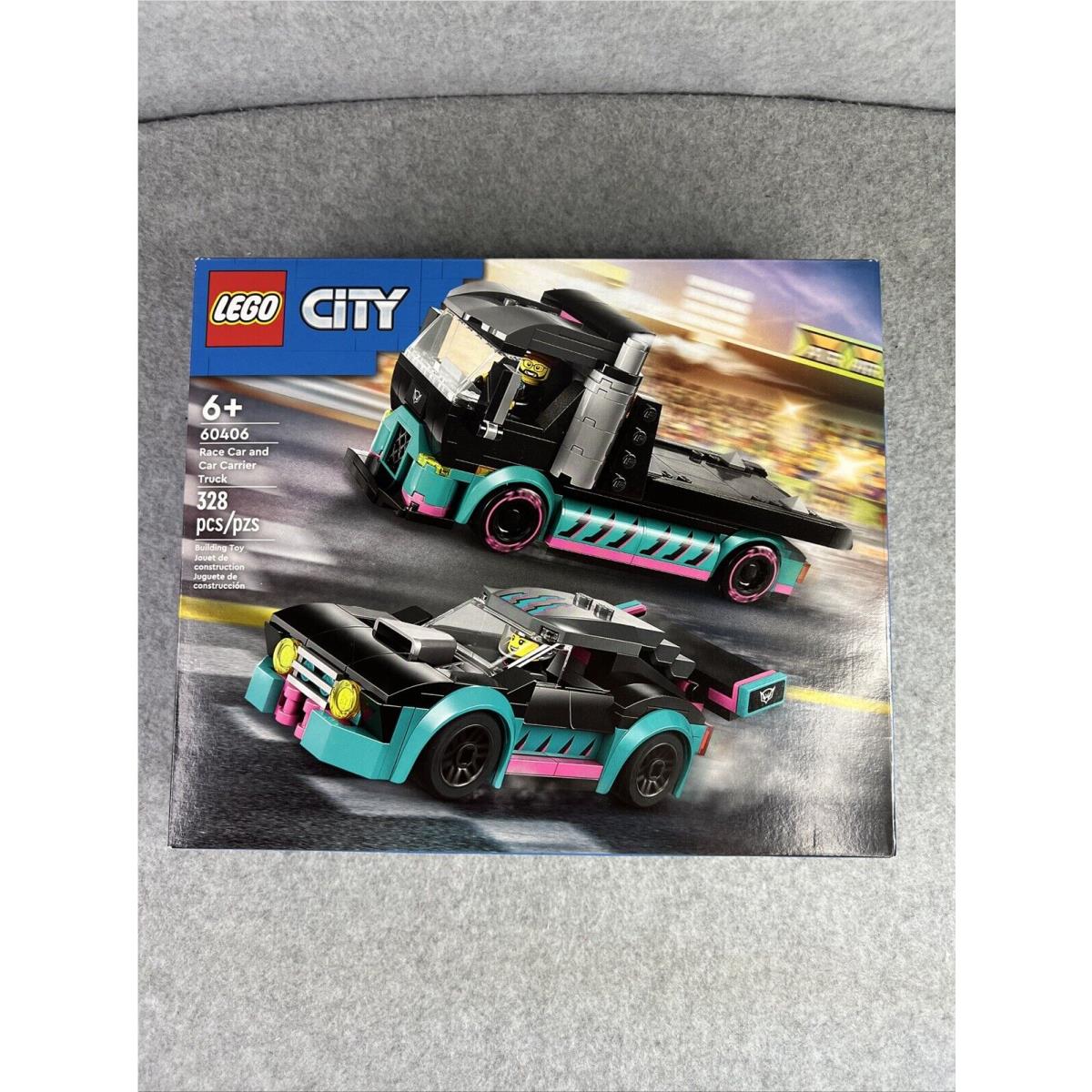 Lego City: Race Car and Car Carrier Truck Set 60406