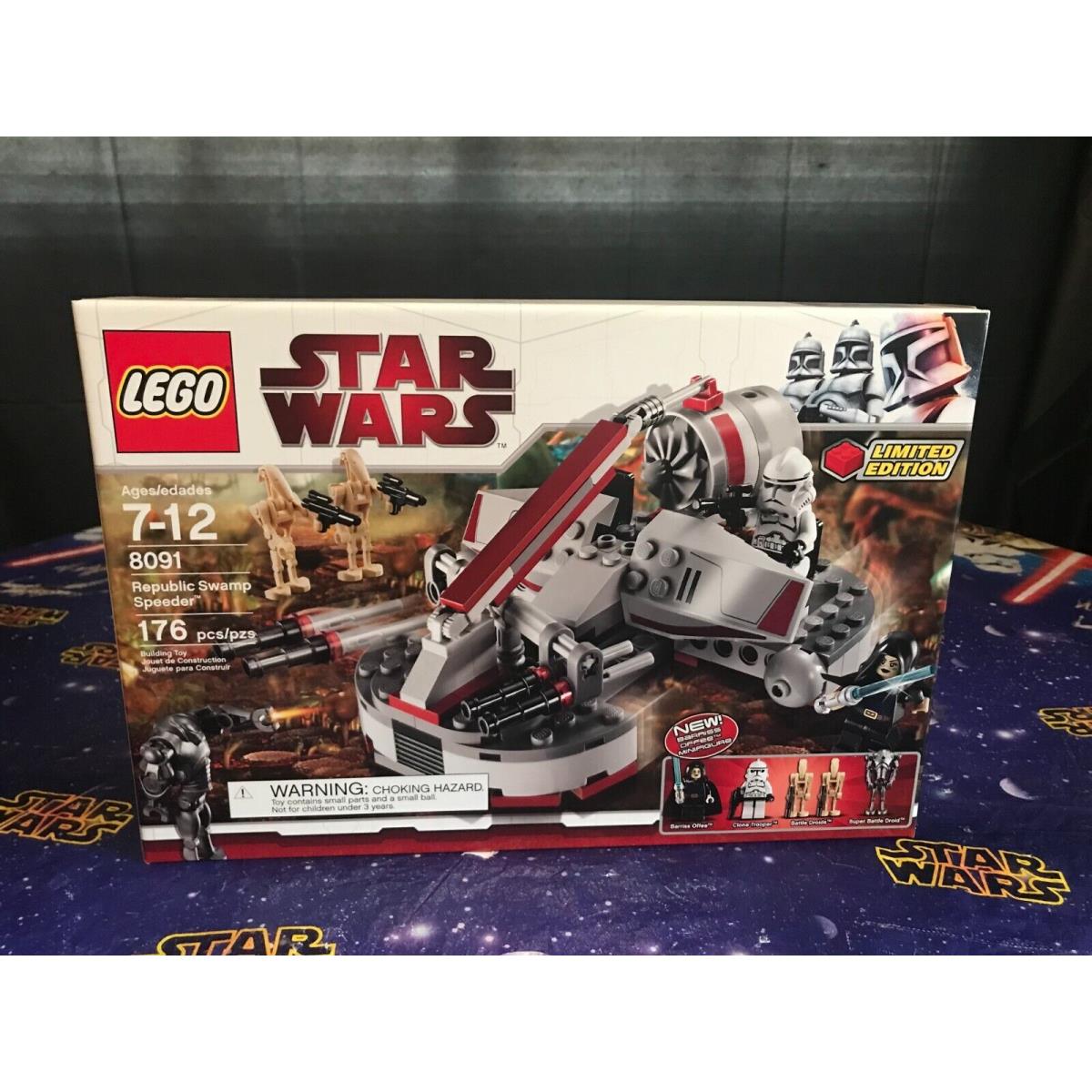 Lego Star Wars: Republic Swamp Speeder 8091 Limited Edition 176 Pcs