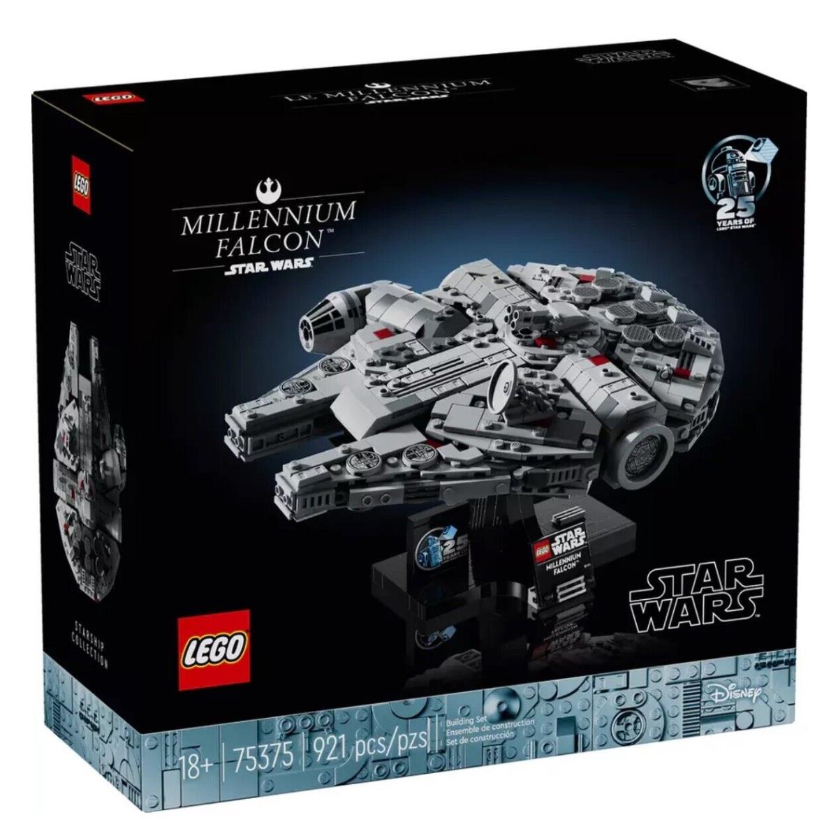 Lego 75375 Star Wars Millennium Falcon Building Set 921 Pieces Age 18+