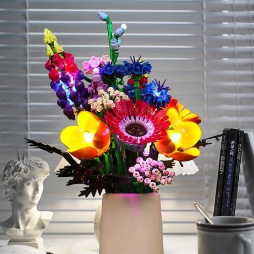 Led Lighting For Lego Icons Wildflower Bouquet Artificial Colorful Flowers US K1
