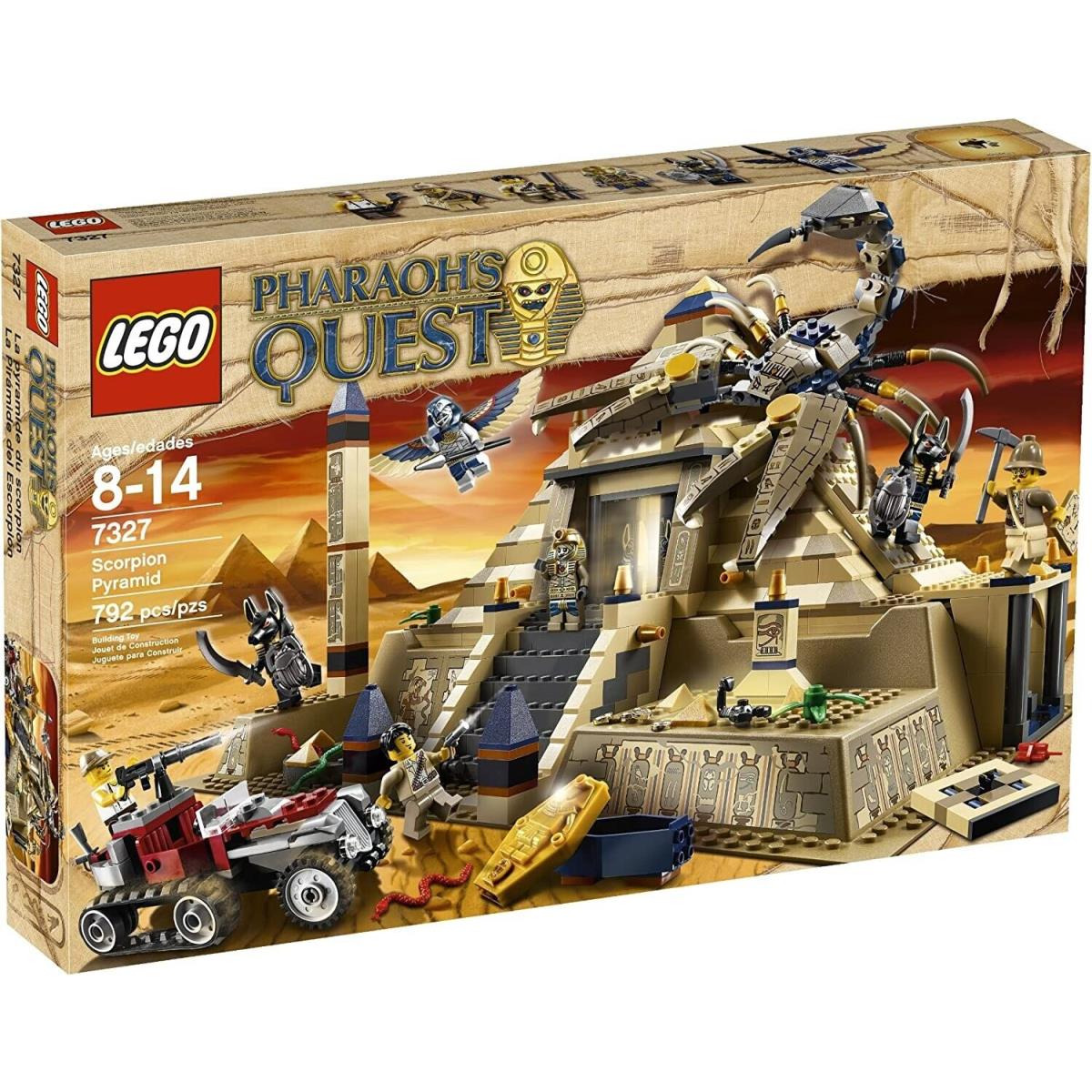 Lego 7327 Pharaoh`s Quest: Scorpion Pyramid Retired Hard to Find Set