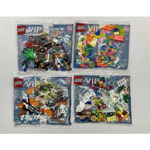 Lego Vip Add-on Packs 40513 Spooky 40515 Pirates 40606 Spring 40512 Fun