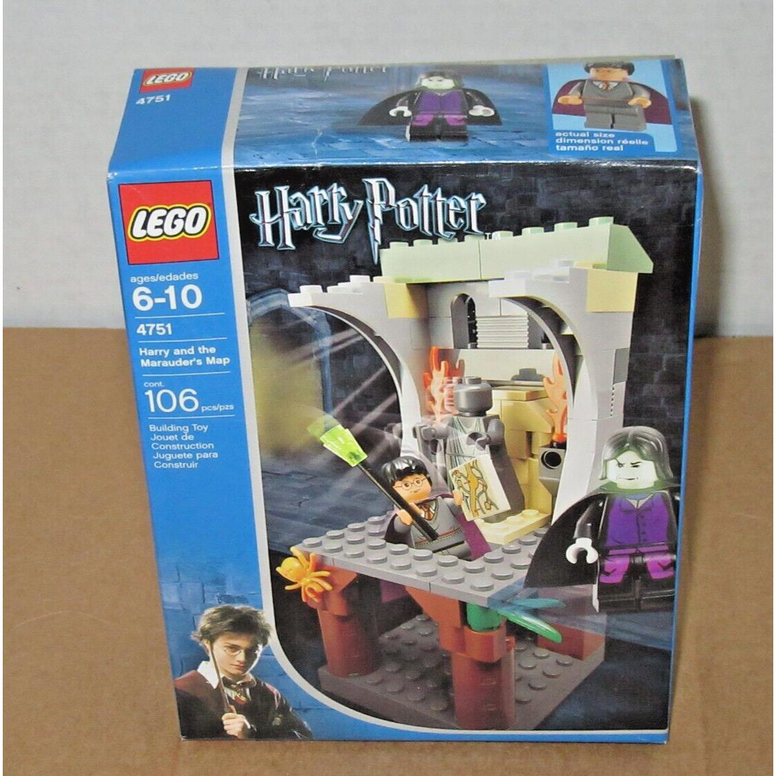 Lego 4751 Harry Potter Harry and The Marauder`s Map Retired Snape