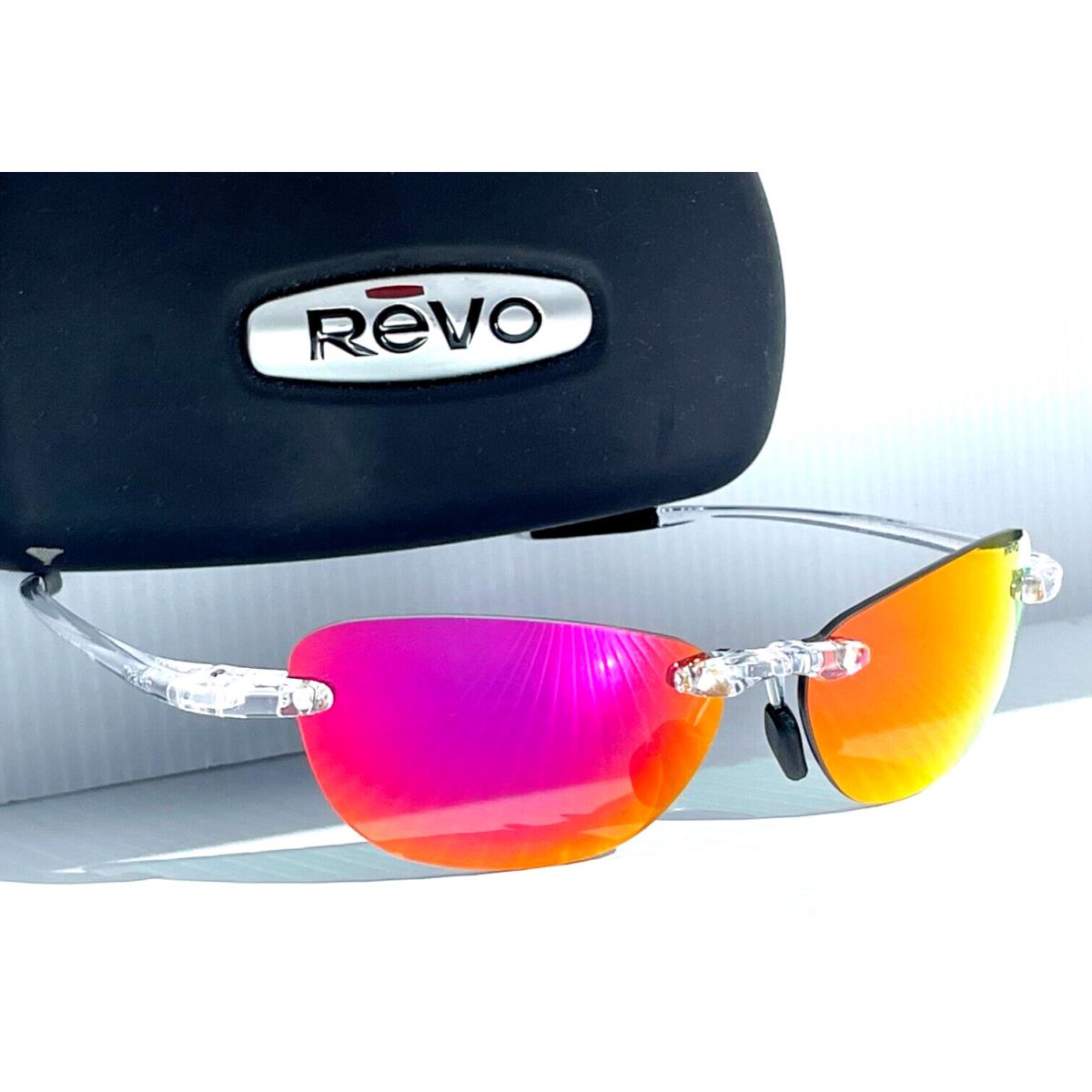 Revo Descend Pro Petite Shiny Crystal Polarized Spectra Ruby Sunglass 1243 09 SP