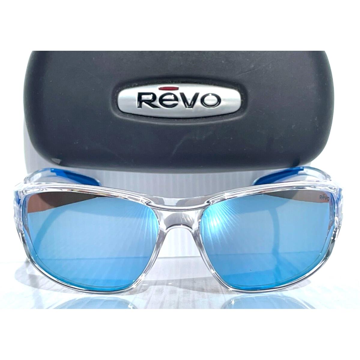 Revo Vertex Shiny Crystal Clear Polarized Blue Water Sunglass RE 1239 09 BL