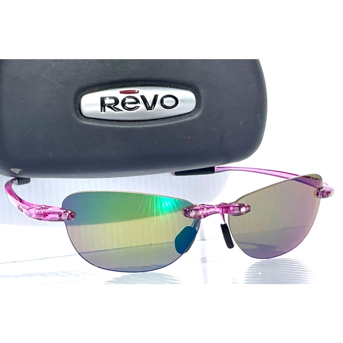 Revo Descend Pro Petite Crystal Lilac Polarized Green Lens Sunglass 1243 07 GN