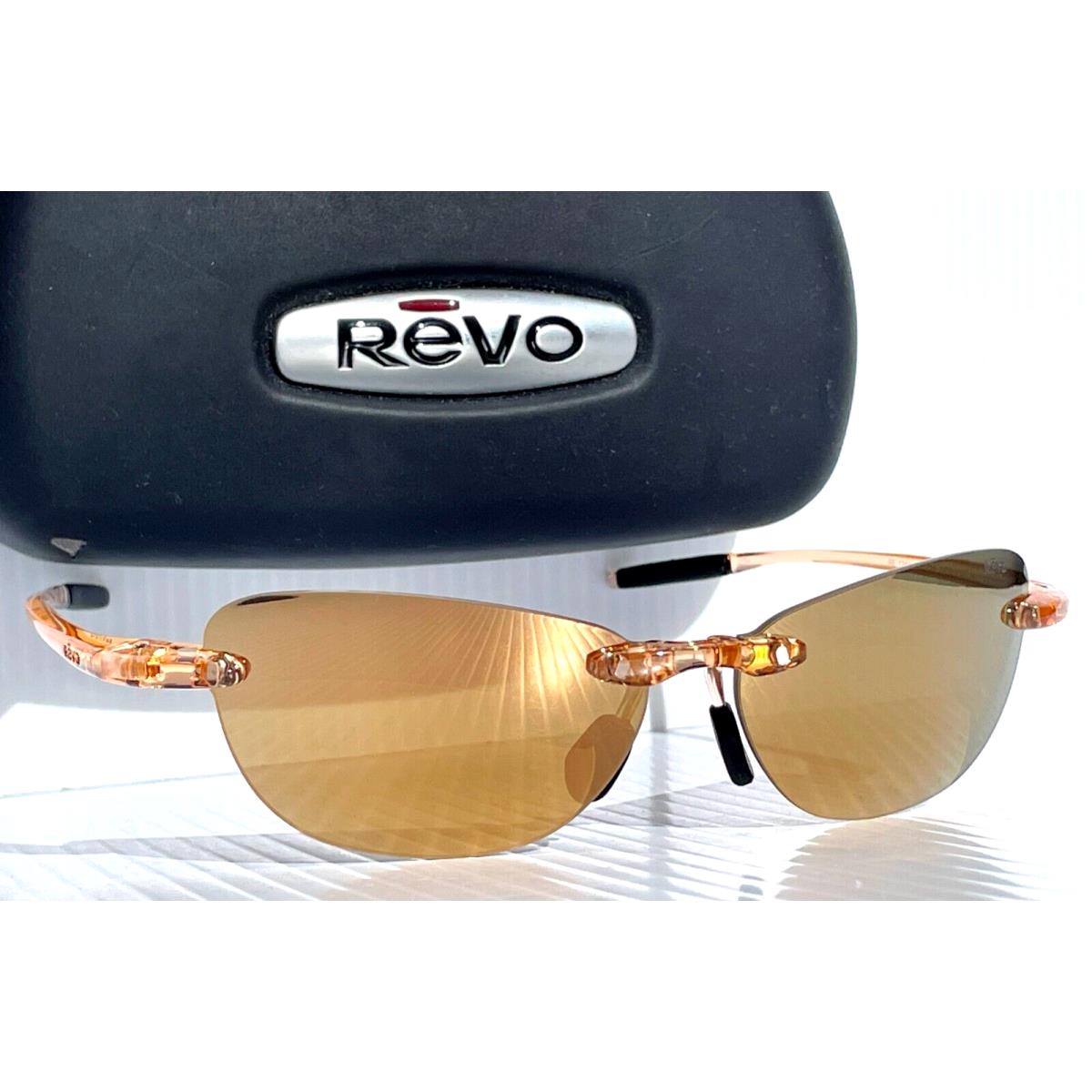 Revo Descend Pro Petite Crystal Sand Polarized Champagne Sunglass 1243 12 CH