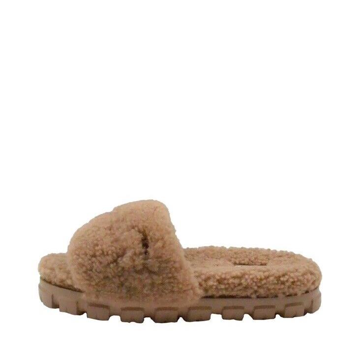 Women`s Shoes Ugg Cozetta Curly Slipper Slide Sandals 1130838 Chestnut