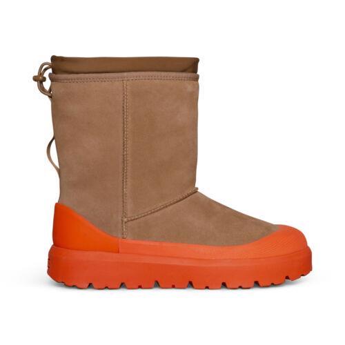 Ugg Classic Short Weather Hybrid Chestnut / Orange Suede Men`s Boots Size US 13