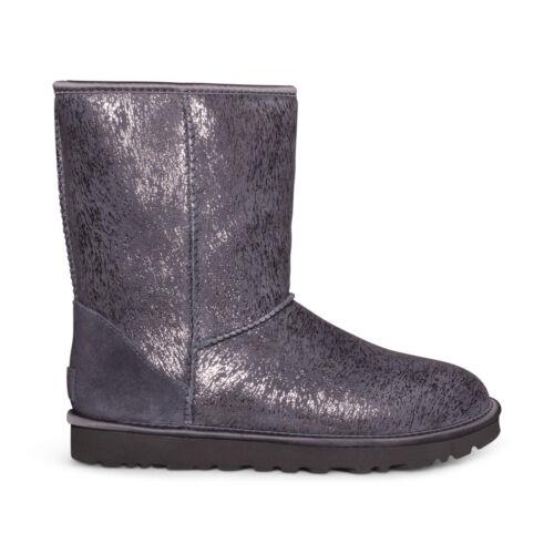 Ugg Classic Short Matte Marble Dark Grey Suede Women`s Boots Size US 8/UK 6 - Dark Grey