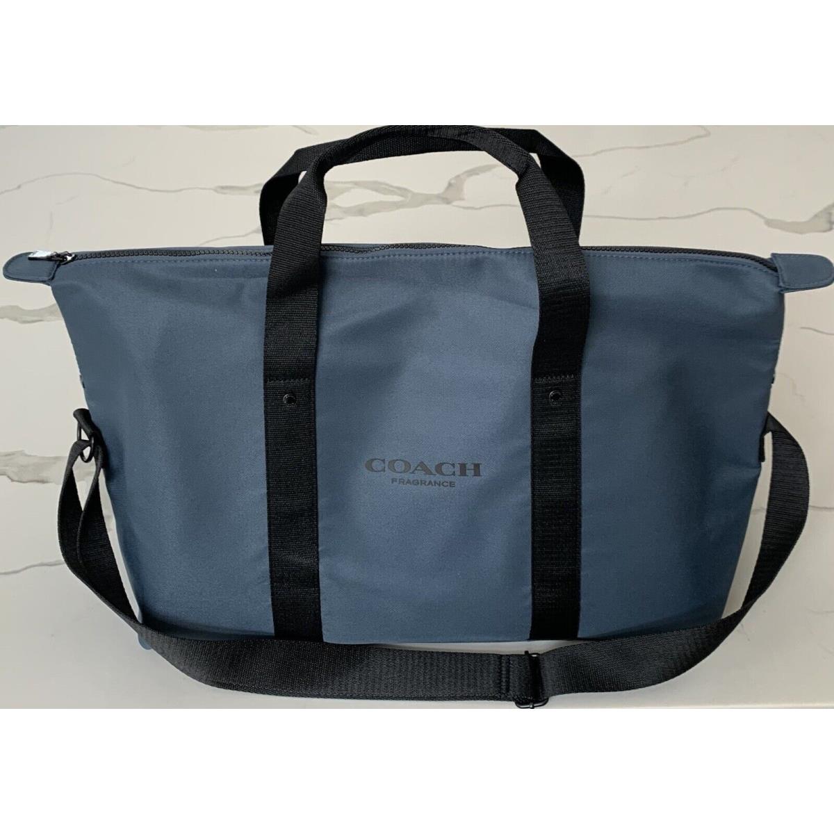 Coach Fragrance Duffle Slate Blue Weekender Carry-on Gym Shoulder / Hand Bag