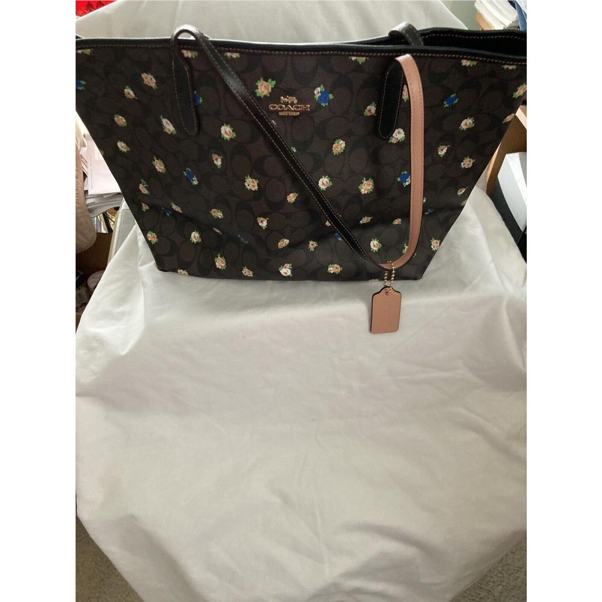 Coach vinyl tote hotsell