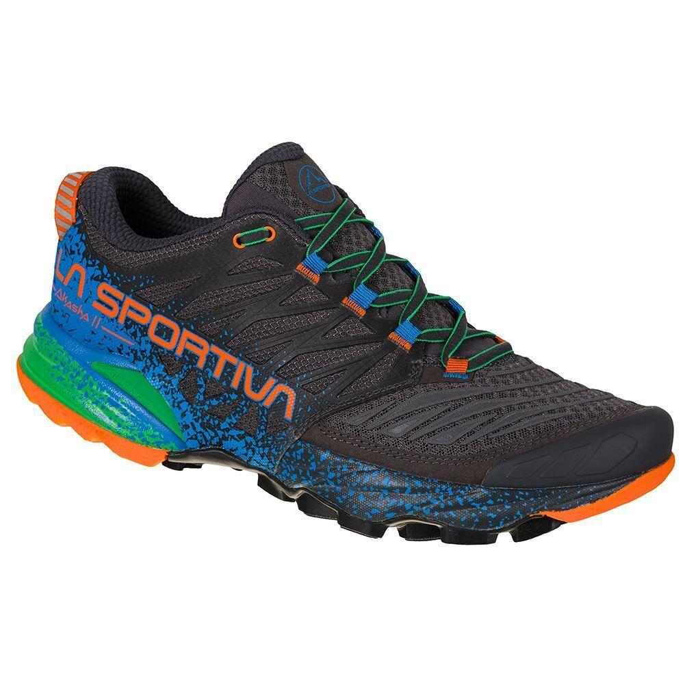 La Sportiva Akasha II Men`s Trail Running Shoes Carbon/flame M43