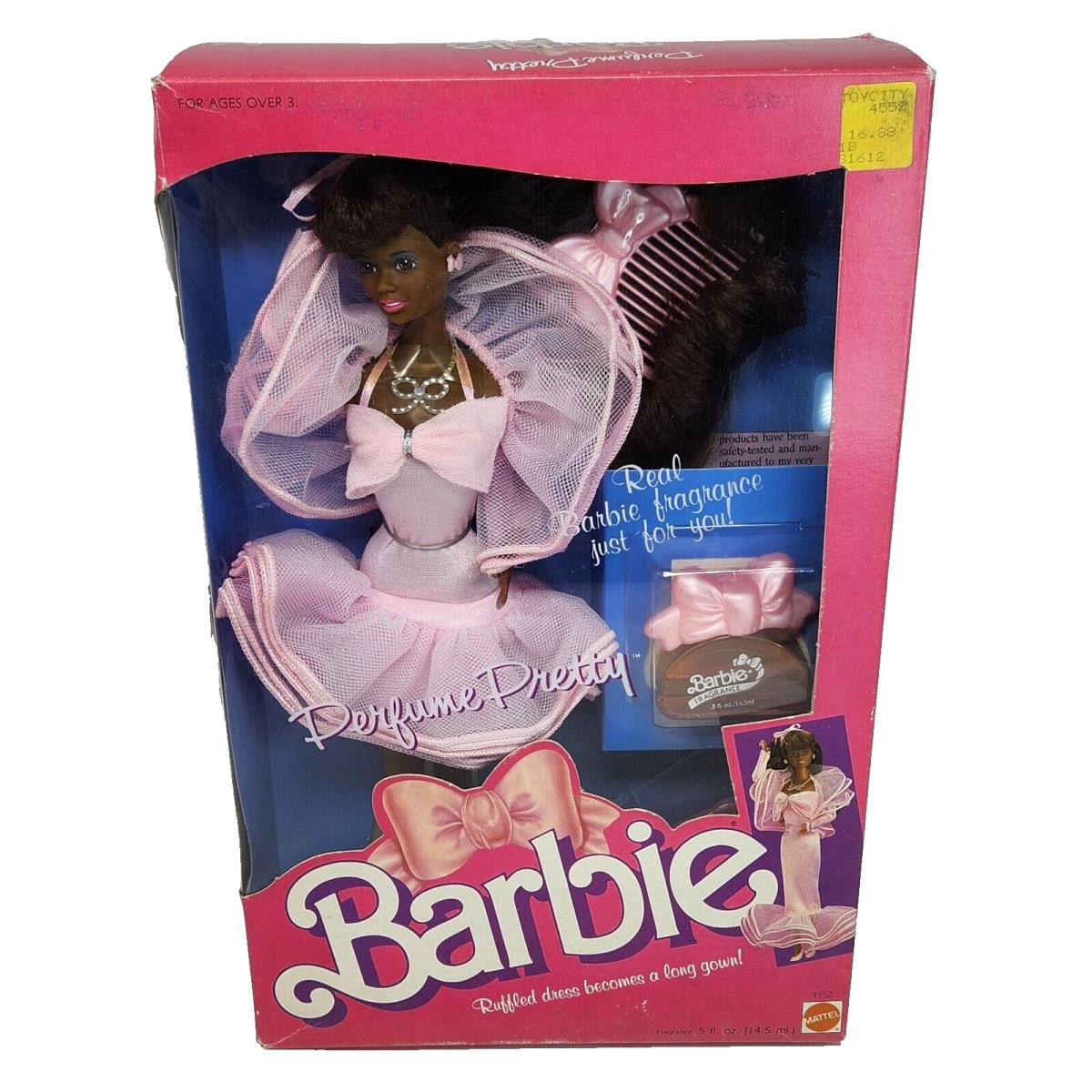 Vintage 1987 Perfume Pretty African American Barbie Doll 4552 Mattel Box