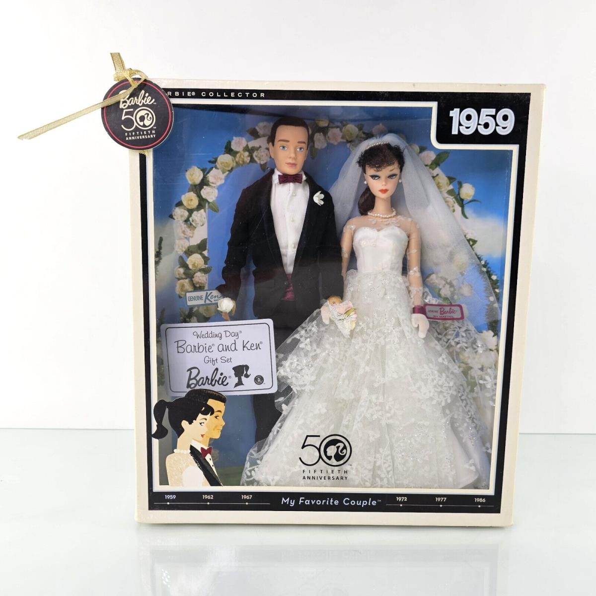 Barbie Ken 50th Anniversary My Favorite Couple 1959 Wedding Day Doll Set Read