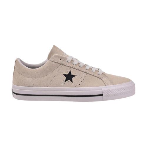 Converse One Star Pro Suede Low Top Men`s Shoes Egret-white-black 172950C - Egret-White-Black