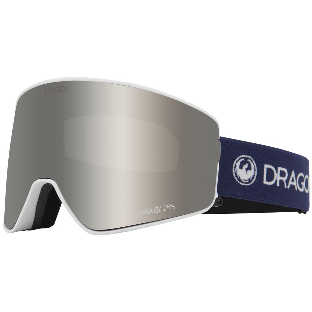 Dragon Alliance Pxv2-Silicone Strap Goggles In One Size QUARTZ/LUMALENS SILVER ION