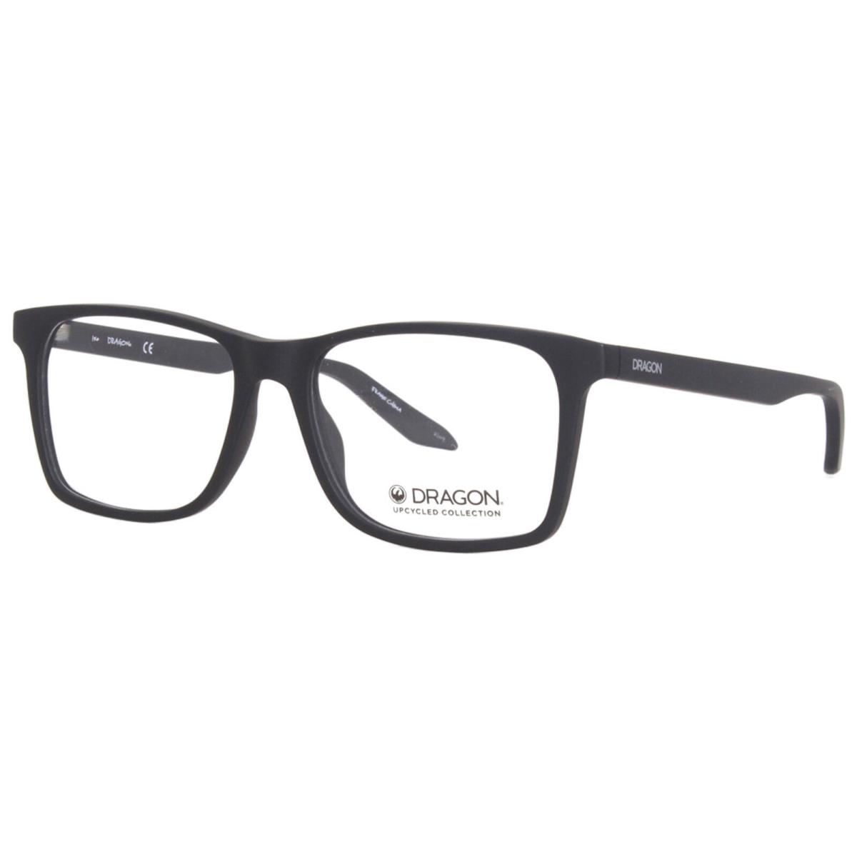 Dragon DR9000 002 Eyeglasses Men`s Matte Black Full Rim Rectangle Shape 56mm