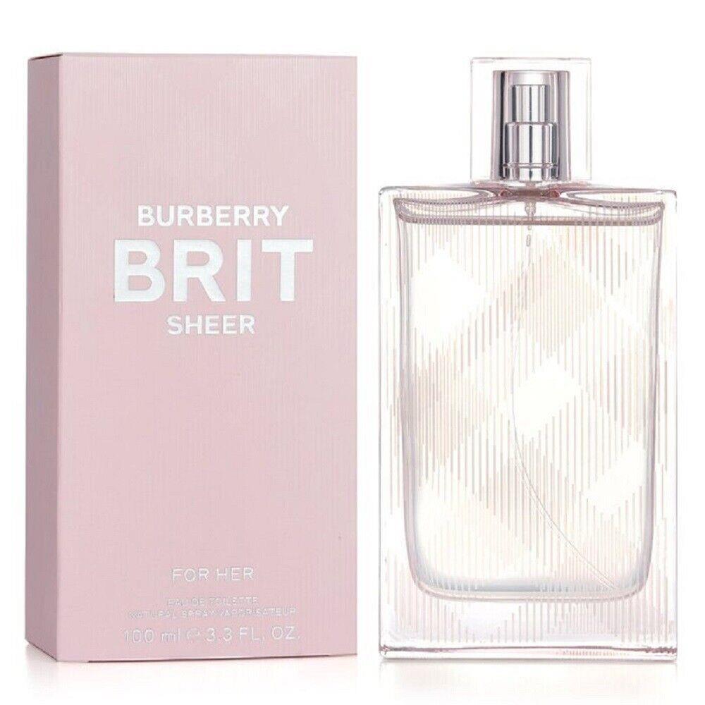 Burberry Brit Sheer Package For Women Perfume 3.3 oz 100 ml Edt Spray