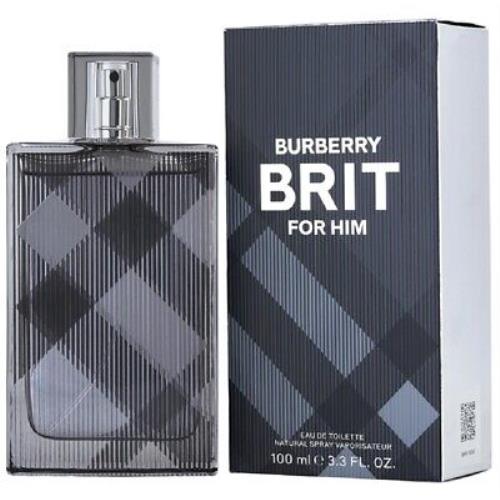 Burberry Brit Package For Men Cologne 3.3 oz 100 ml Edt Spray