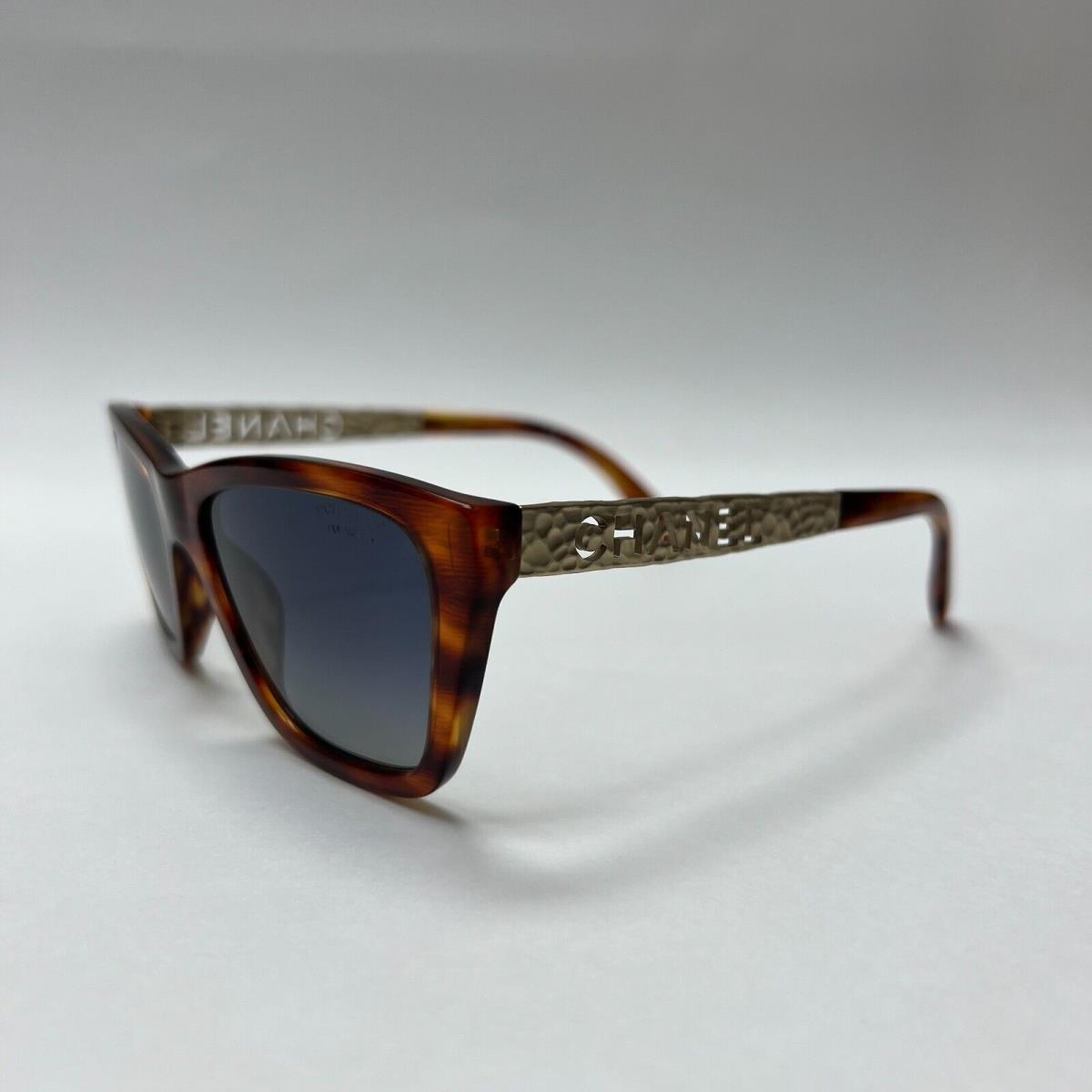 Chanel 5442 C1077/S8 53-18 Tortoise-gold Sunglasses W/grey Gradient Lenses