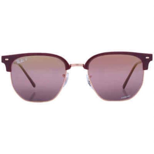 Ray Ban Clubmaster Polarized Wine Unisex Sunglasses RB4416 6654G9 53 - Frame: , Lens: Red