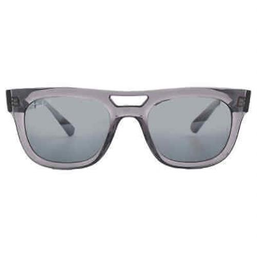 Ray Ban Phil Bio Based Polarized Grey Gradient Mirror Square Unisex Sunglasses