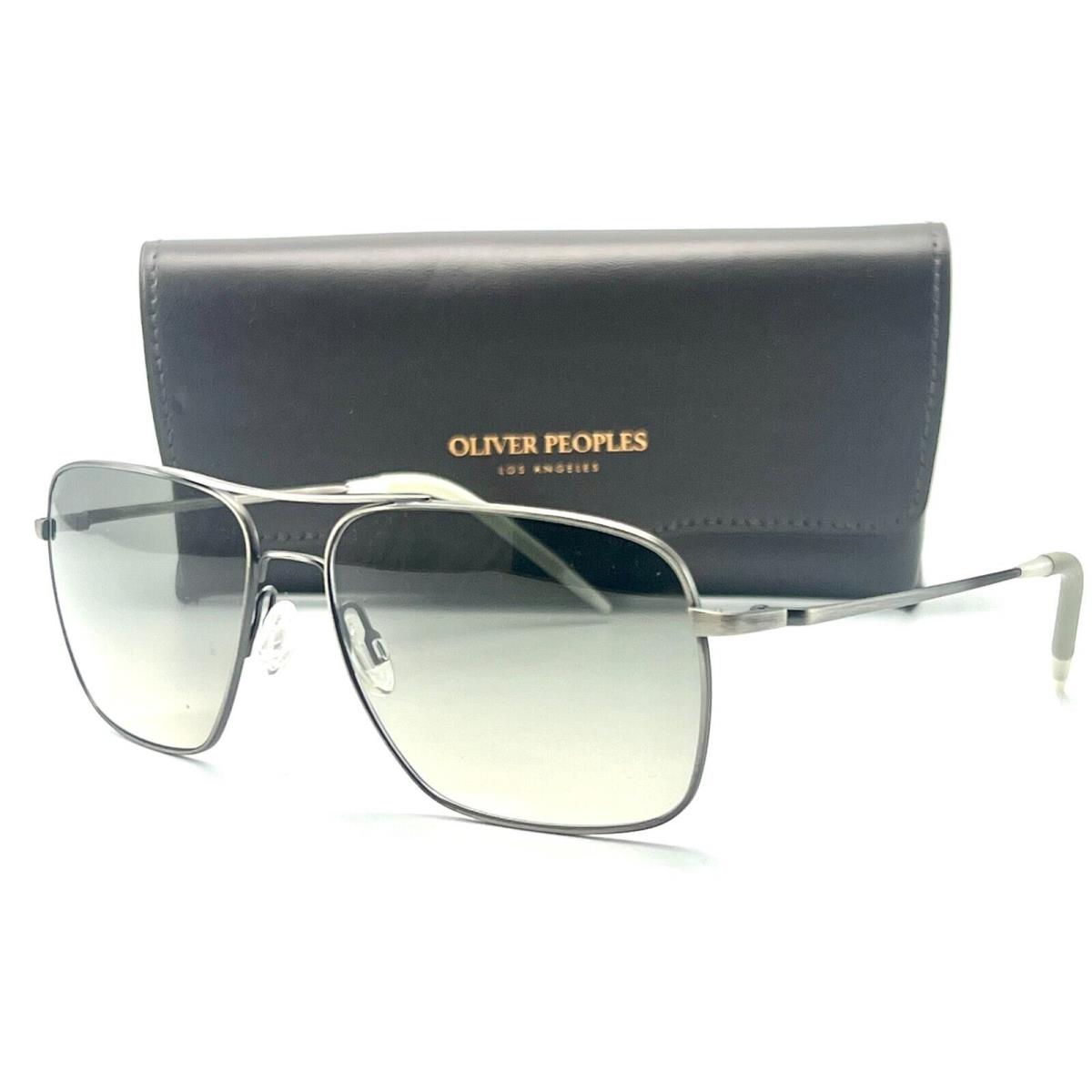 Oliver Peoples Clifton OV1150S 528932 Silver Sunglasses 58-15 W/ca - Frame: Silver, Lens: Gray