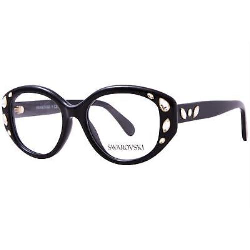 Swarovski SK2006 1001 Eyeglasses Women`s Black Full Rim 52mm