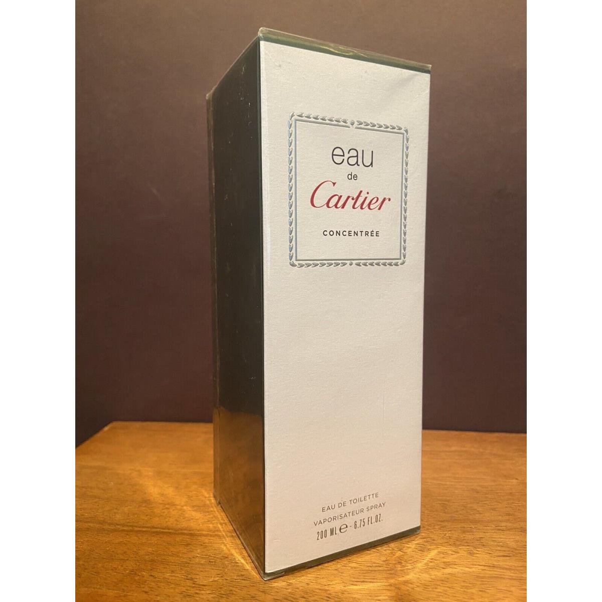 Eau de Cartier Concentree 6.75 oz / 200 ml Eau de Toilette Spray Rare