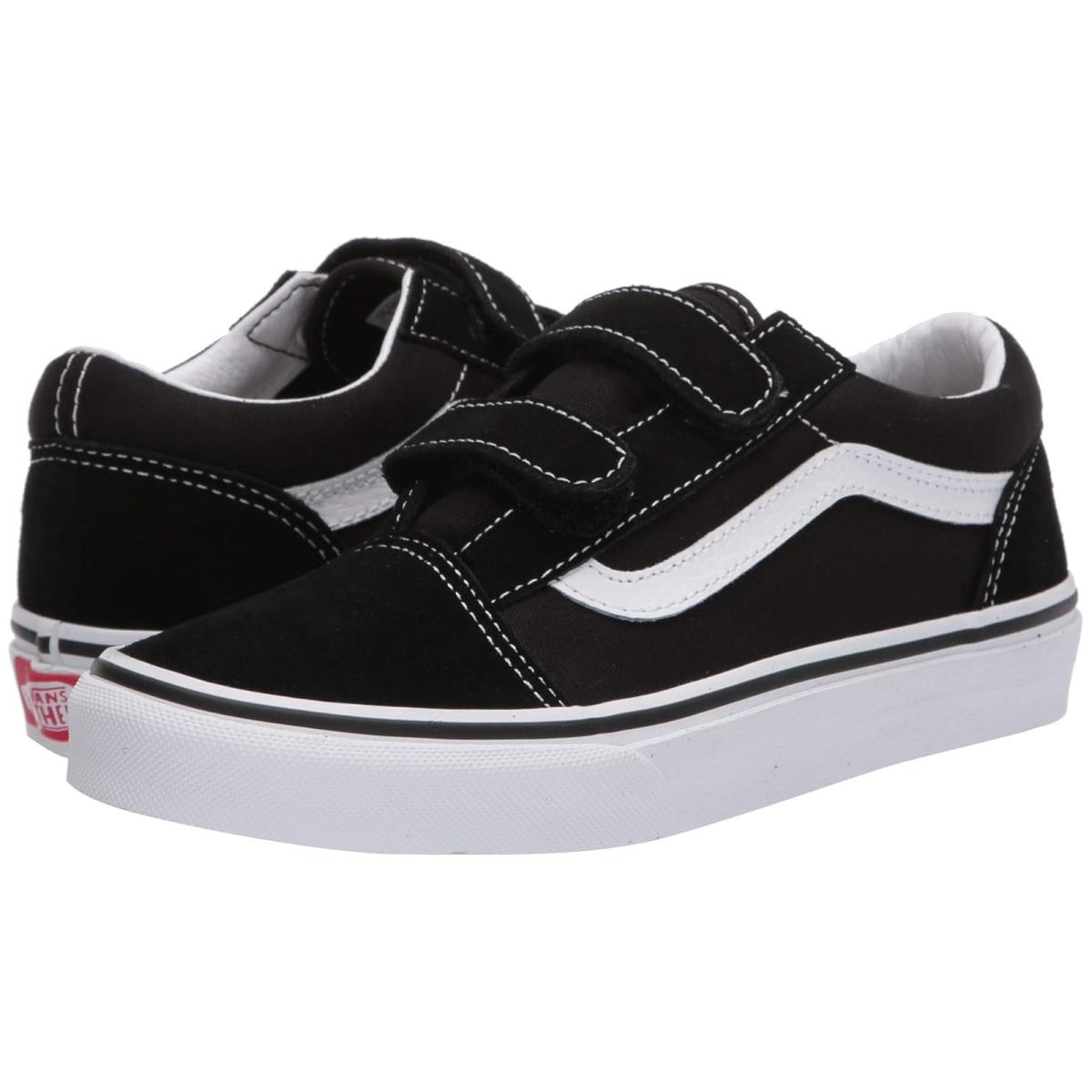 Children Unisex Sneakers Athletic Shoes Vans Kids Old Skool V Big Kid Black/True White