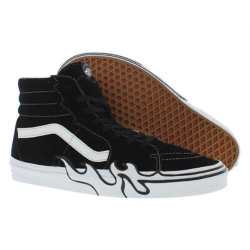 Vans Sk8-Hi Flame Unisex Shoes Size 11.5 Color: Suede Black/white