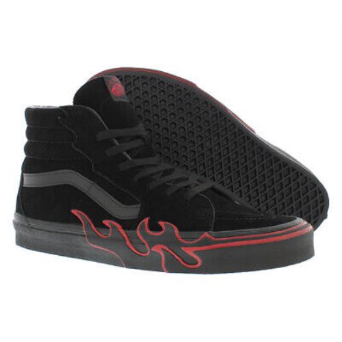 Vans Sk8-Hi Flame Unisex Shoes Size 11.5 Color: Suede Black/red