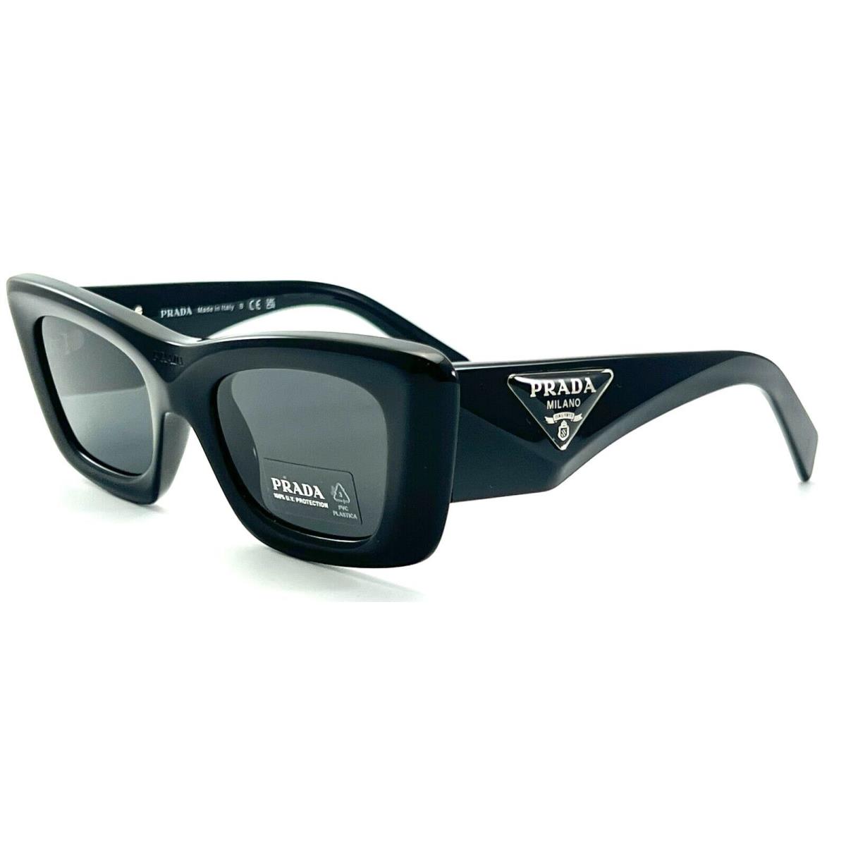 Prada Spr 13Z 1AB-5S0 Black Sunglasses 50-21 140 - Frame: Black, Lens: Gray