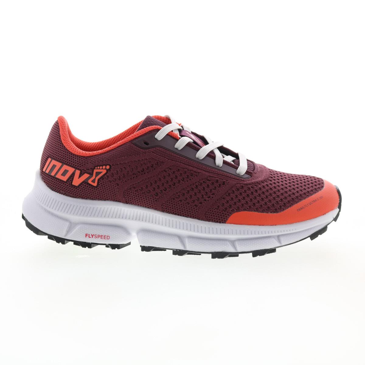 Inov-8 Trailfly Ultra G 280 Womens Burgundy Athletic Hiking Shoes