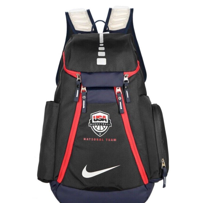 Nike Hoops Elite Pro Usa Basketball Team Men s Backpack Black Red Black