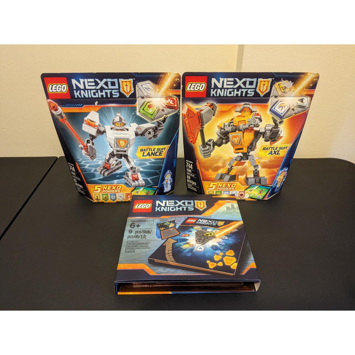 Lego Nexo Knights 70365 Battle Suit Axl 70366 Battle Suit Lance 5004913 Case