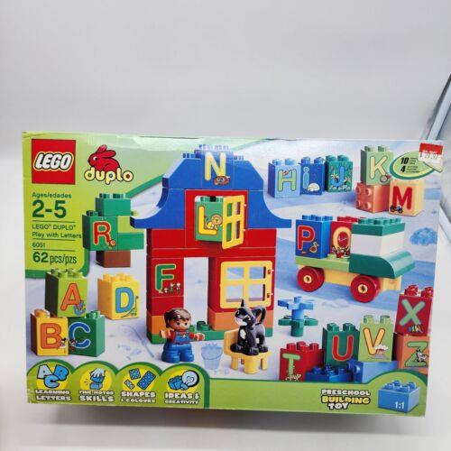Lego Duplo 6051 Play with Letters Preschool Building Toy Alphabet