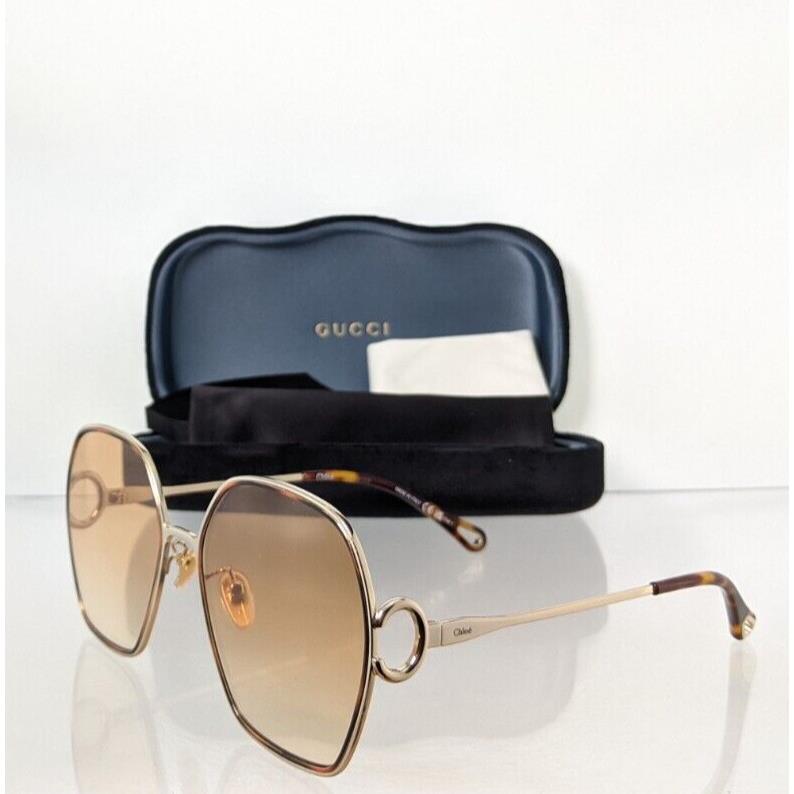 Chloe Sunglasses CE 0146S 006 61mm Gold 0146 Frame