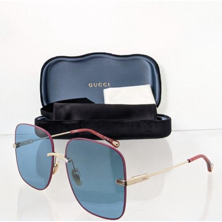 Chloe Sunglasses CE 0134S 004 61mm Maroon/gold 0134 Frame