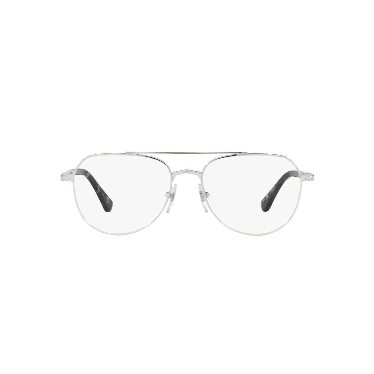Persol PO2479V 1105 Silver Demo Lens Pilot 57 mm Men`s Eyeglasses
