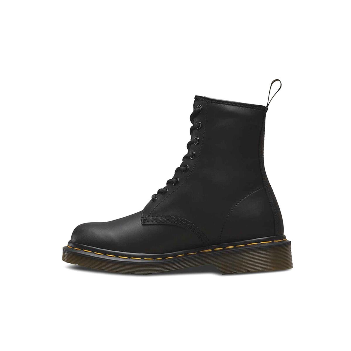 Dr Martens 1460 Black Greasy High Top Smooth Leather Men Women Boots Shoes