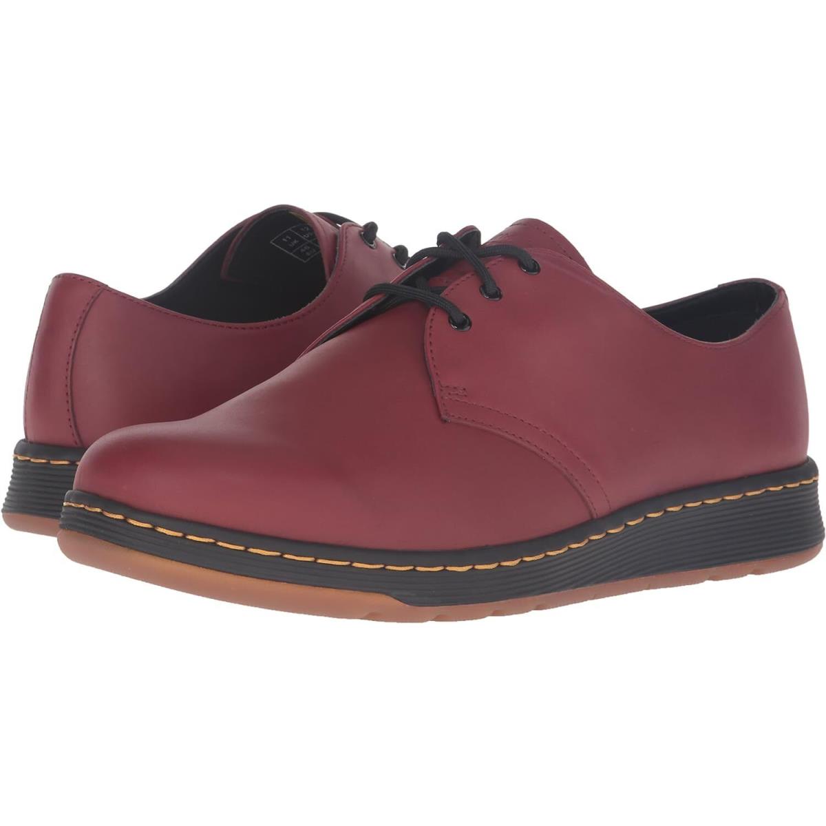 Men`s Shoes Dr. Martens Cavendish Leather Oxfords 21859600 Cherry - Red