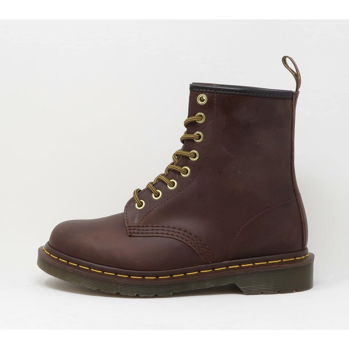 Dr Martens Men Women Hi 1460 Classic Aztec Crazy Horse Brown Boots